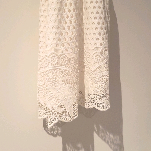 White Lace Mini Dress - Picture 3 of 3